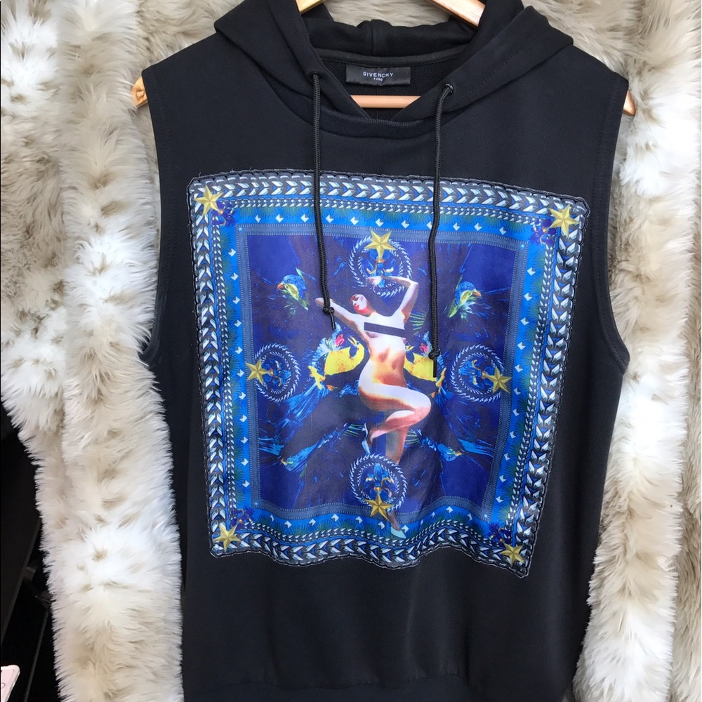 Givenchy Men's divine patch Sleeveless Hoodie